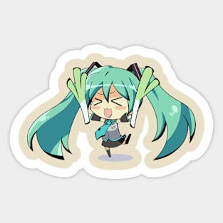 chibi singer Sticker